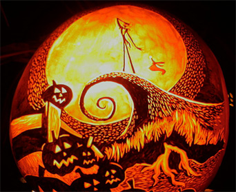 SpookMaster -
 Jack Skellington Nightmare Before Christmas Pumpkin
